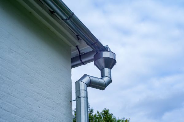 Metal Downspout Replacement in Alpharetta